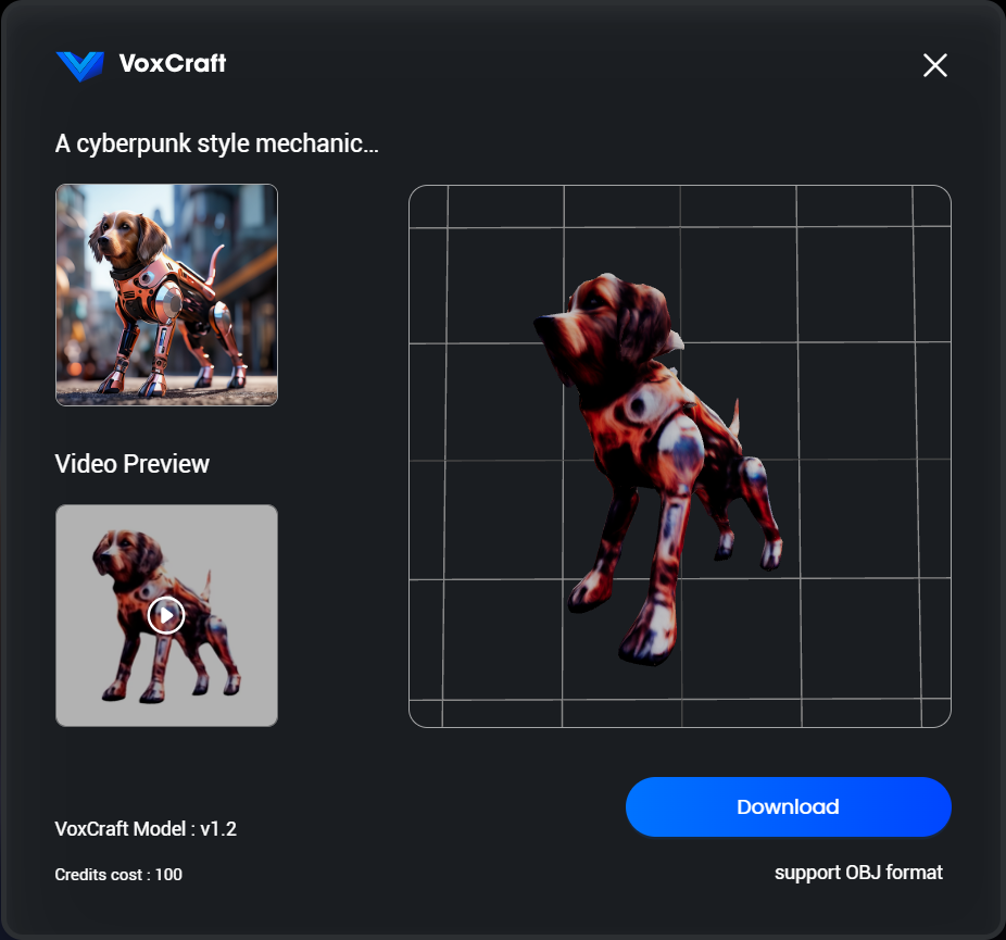 VoxCraft: Free 3D AI Generator